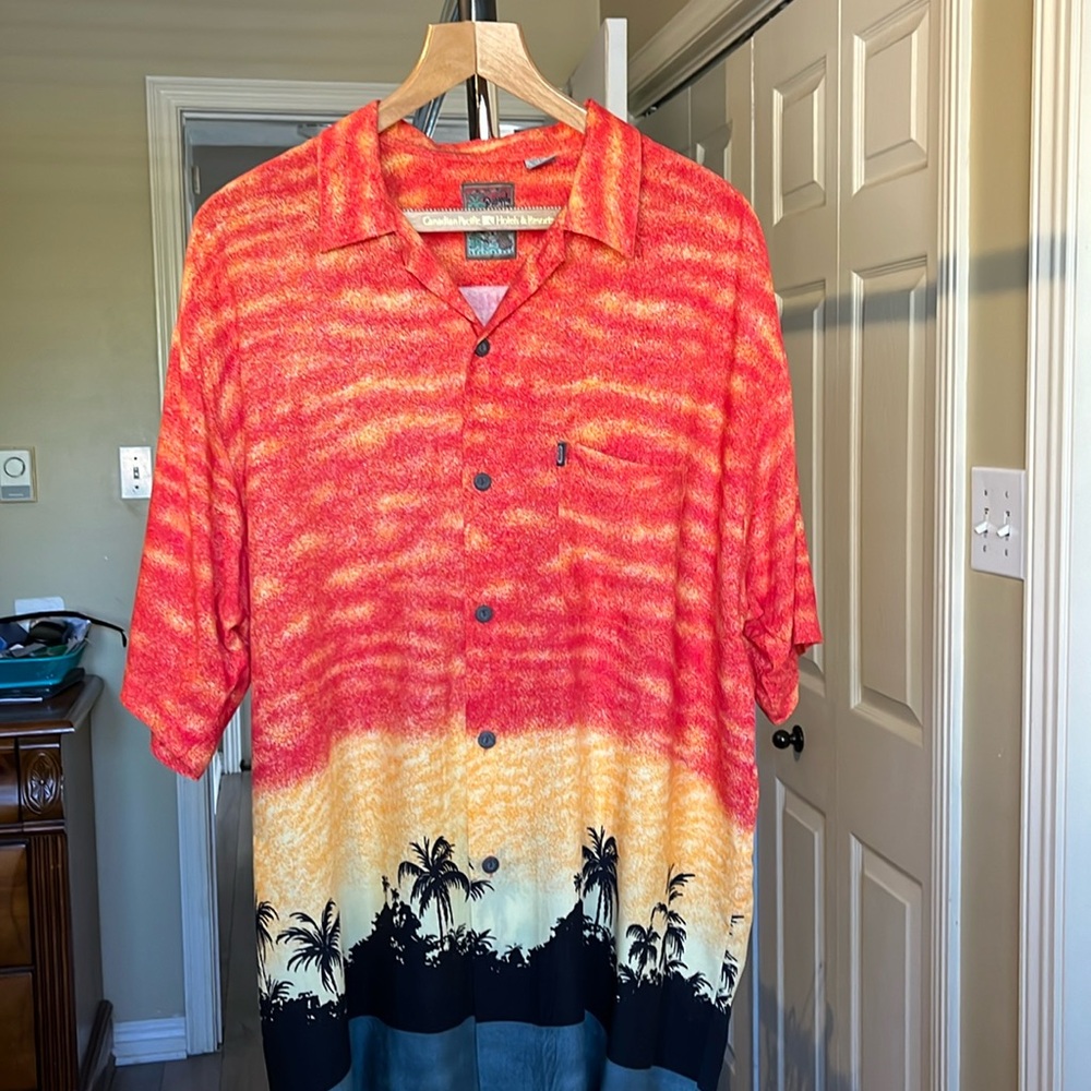 Pineapple Connection Hawaiian Button Down Shirt Size XL